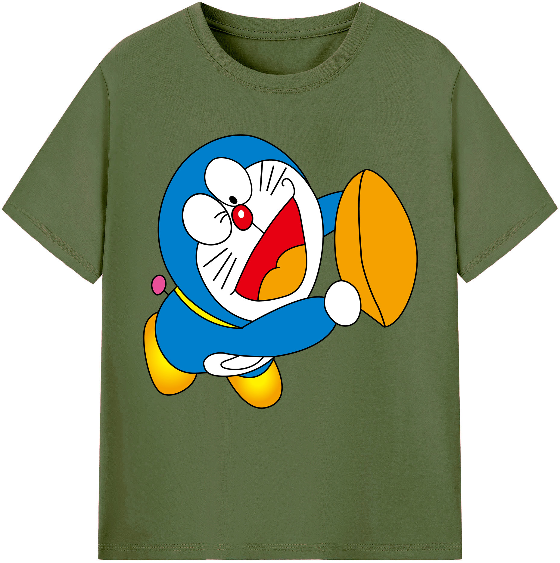 （画像用） ドラえもん Doraemon 綿100％半袖Tシャツ（フロントプリント）